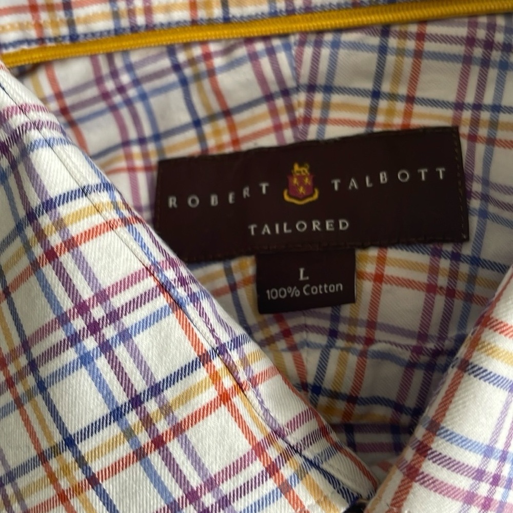 Robert Talbott Blue And Red Casual Button Down Sh… - image 4